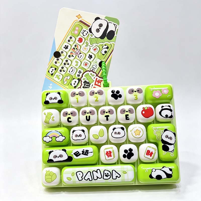 Happy 26 Key Keyboard Fidget Keychain