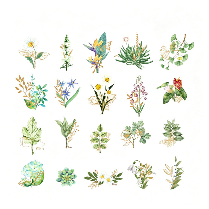 Miss Time Floral Sticker Set