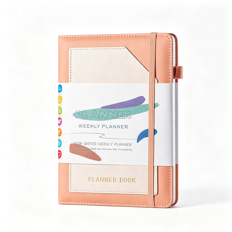 A5 Minimal PU Planner With Stickers