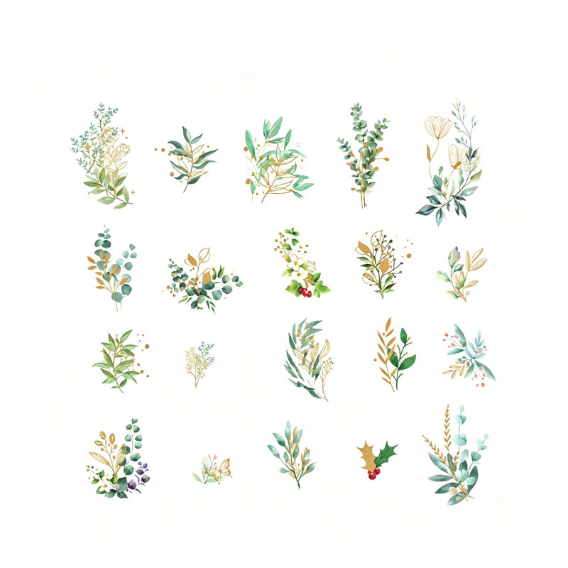 Miss Time Floral Sticker Set