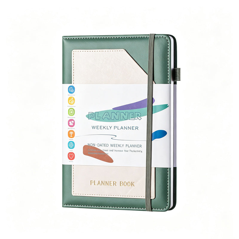 A5 Minimal PU Planner With Stickers