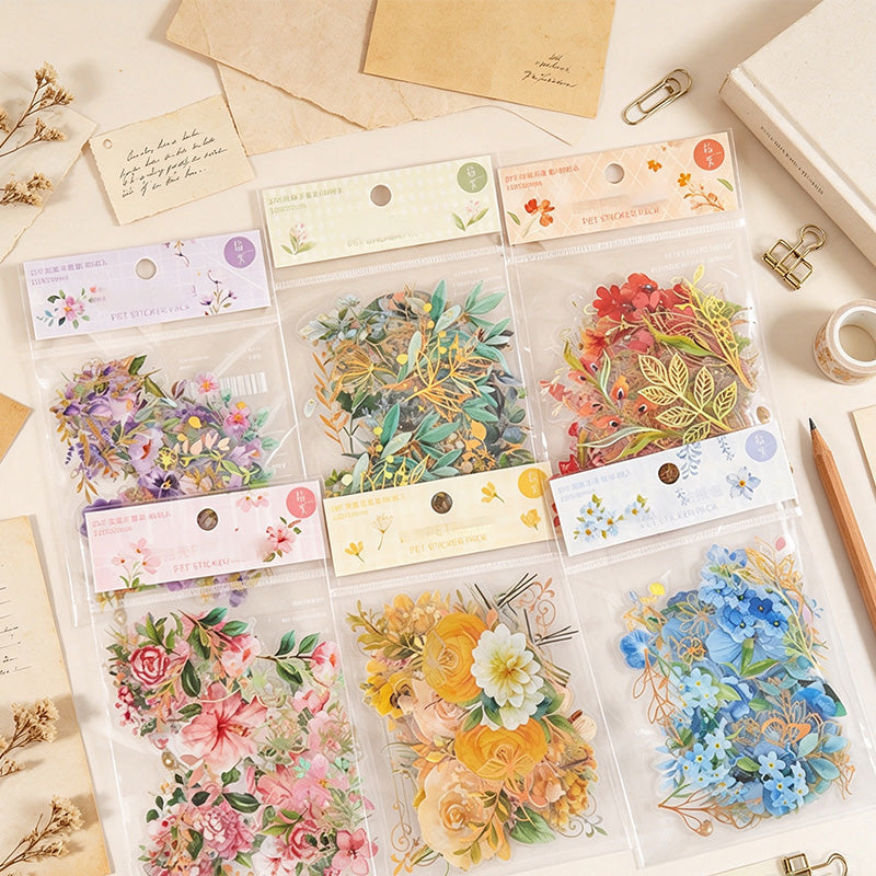 Miss Time Floral Sticker Set