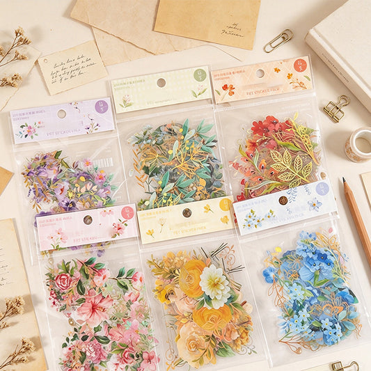 Miss Time Floral Sticker Set