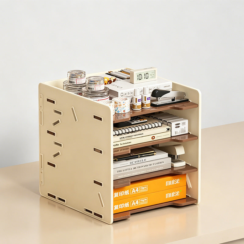 Multi-Layer Adjustable Desktop Storage Box