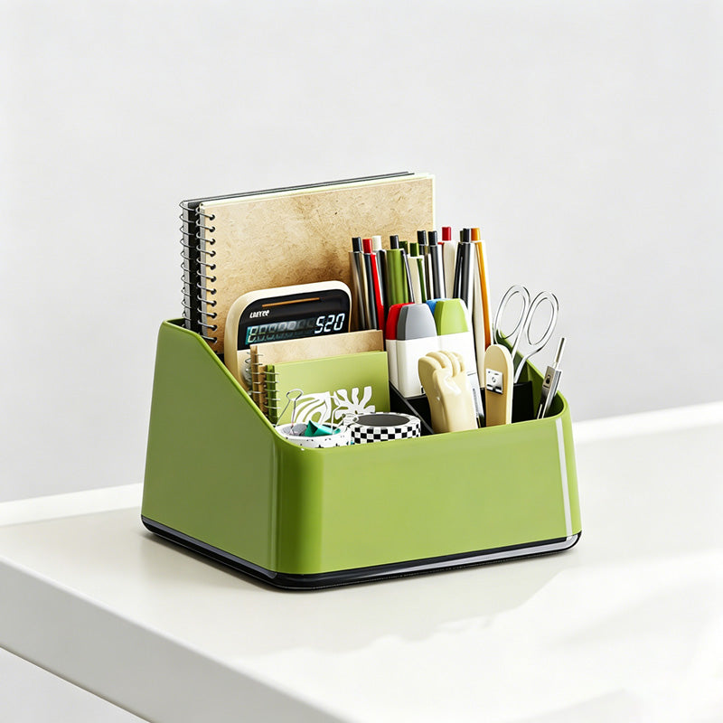 Multi-Compartment Desktop Storage Box