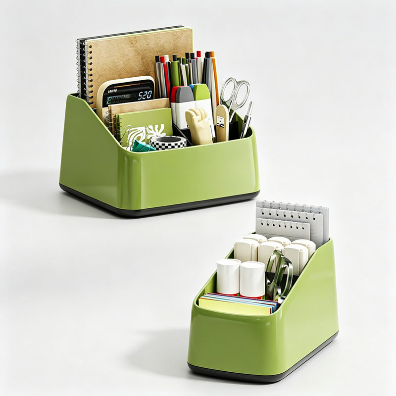 Multi-Compartment Desktop Storage Box