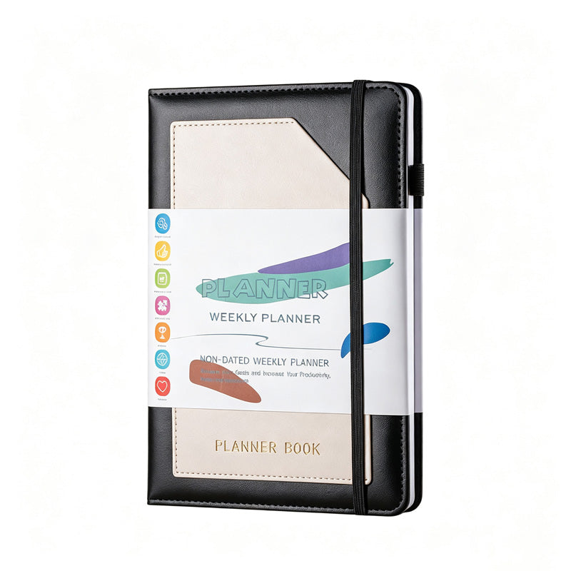 A5 Minimal PU Planner With Stickers