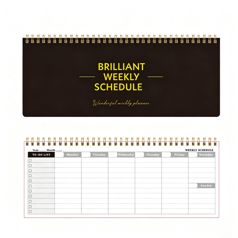 Brilliant Horizontal Weekly Planner Pad