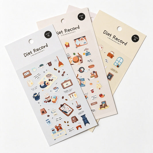 24PCS Foodie Time Calendar Stickers Set