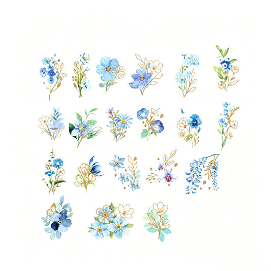 Miss Time Floral Sticker Set