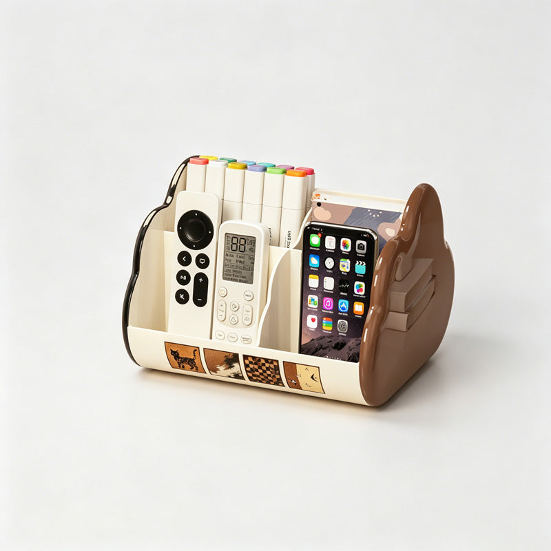 Multi-Grid Curved Side Desktop Storage Box