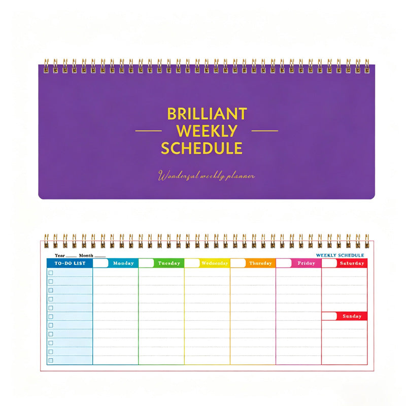 Brilliant Horizontal Weekly Planner Pad