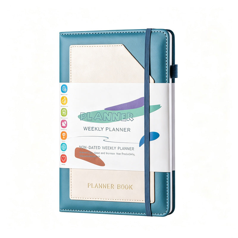 A5 Minimal PU Planner With Stickers