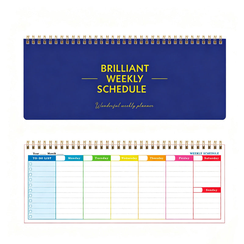 Brilliant Horizontal Weekly Planner Pad