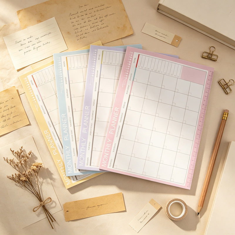 Tear Off Monthly Planner Notepad