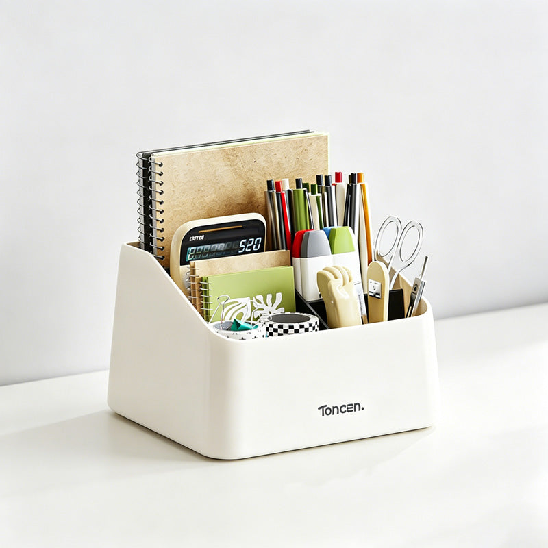 Multi-Compartment Desktop Storage Box