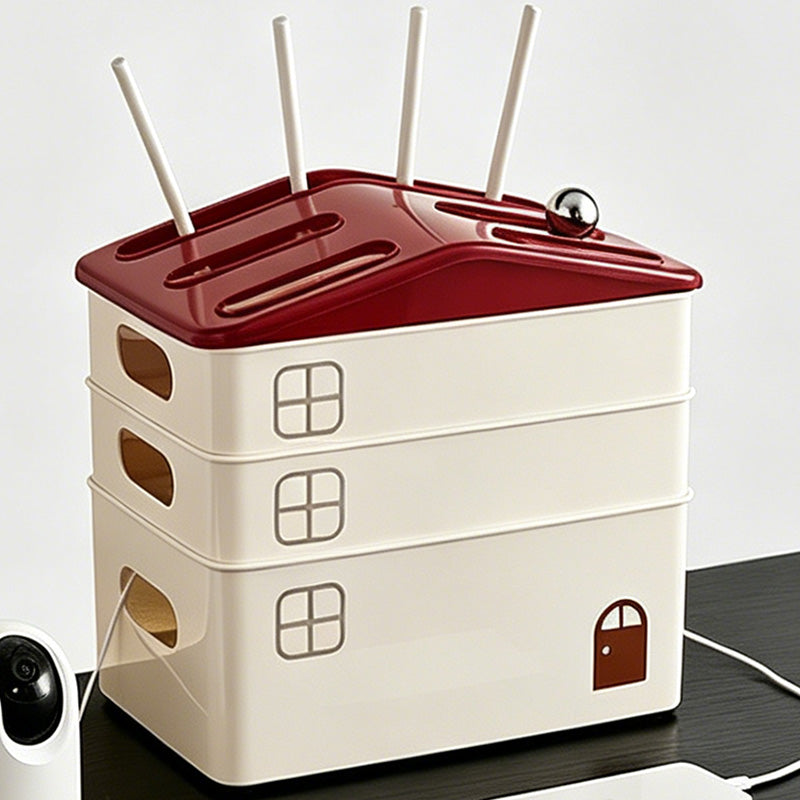 Multi-Layer House Shape Storage Box
