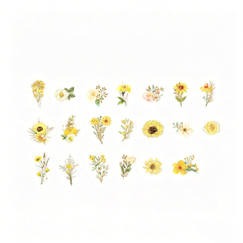 Miss Time Floral Sticker Set