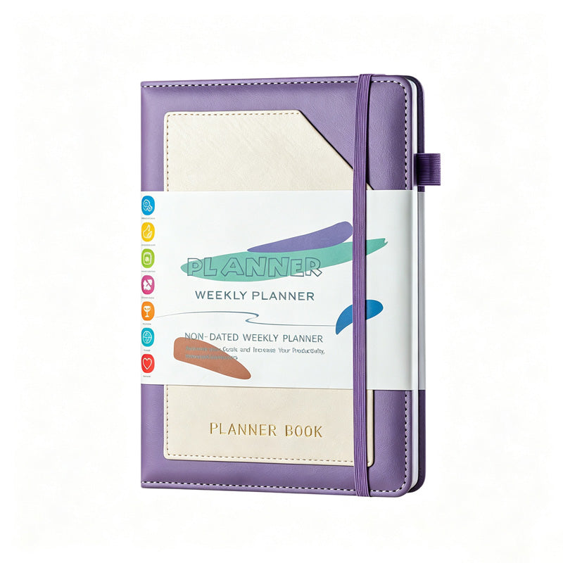 A5 Minimal PU Planner With Stickers