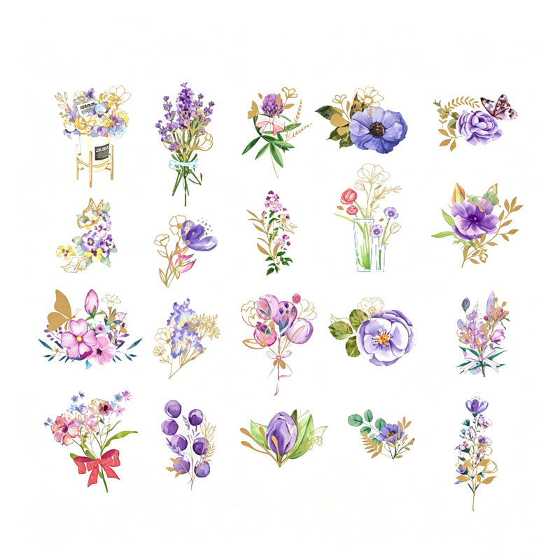Miss Time Floral Sticker Set