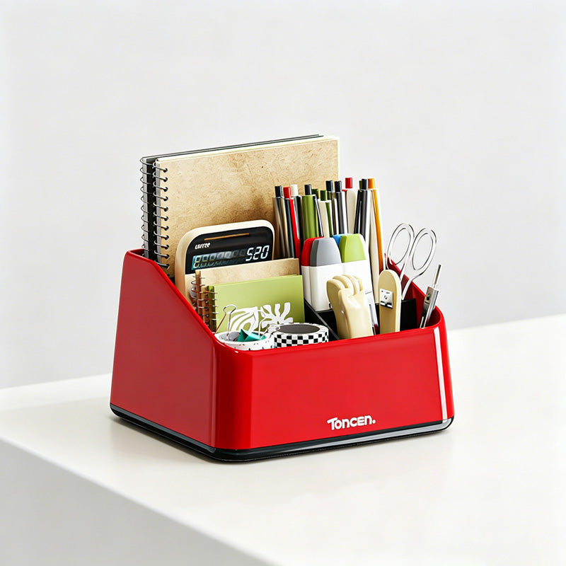 Multi-Compartment Desktop Storage Box