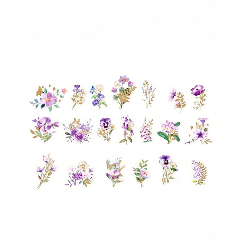Miss Time Floral Sticker Set