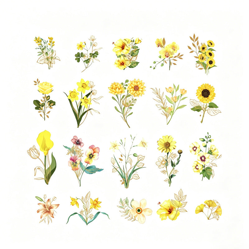 Miss Time Floral Sticker Set