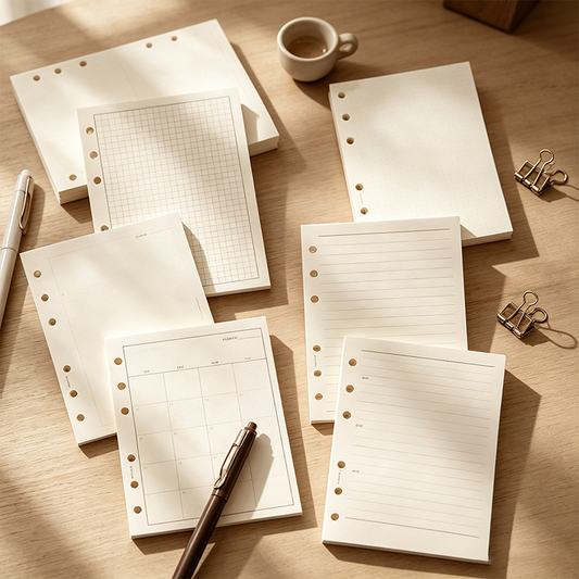 A6 Planner Binder Refill Paper
