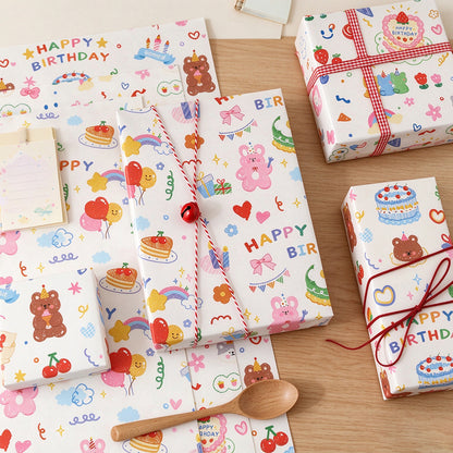 Cute Happy Birthday Wrapping Paper