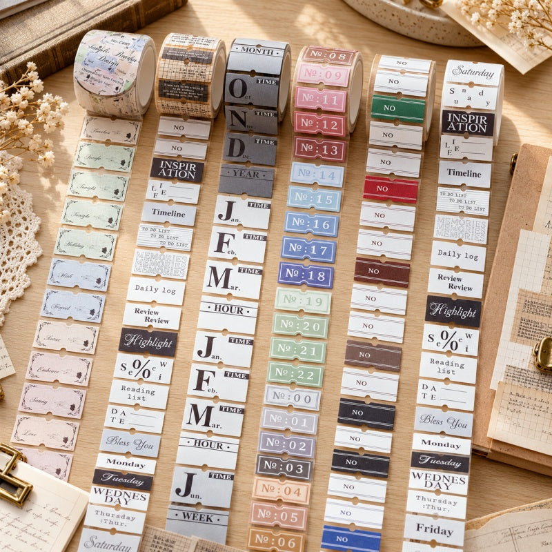 Vintage Word Label Sticker Sheet