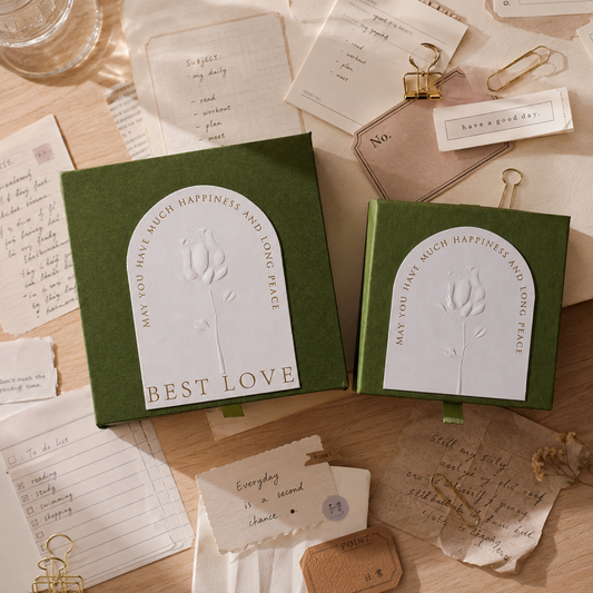 Embossed Square Jewelry Gift Box