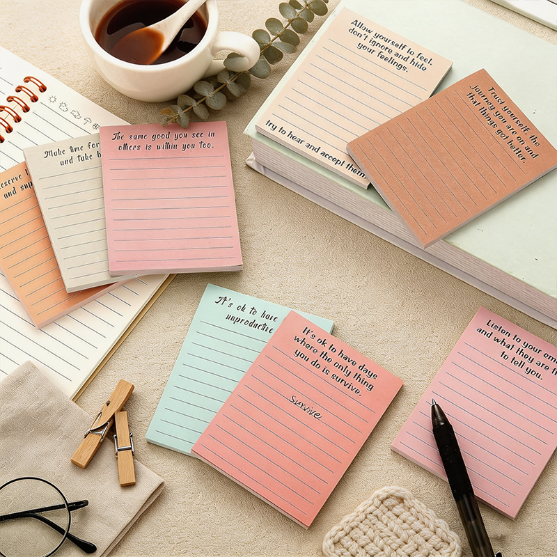 Mindful Color Block Sticky Notes