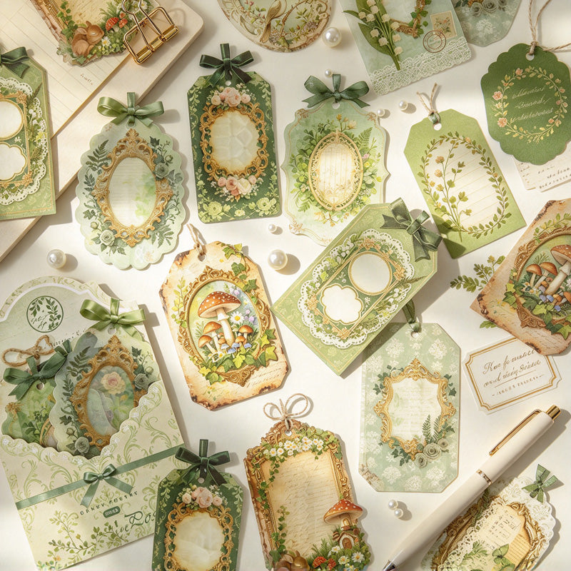 Translucent Glassine Tag Stickers for Layered Journal Collage