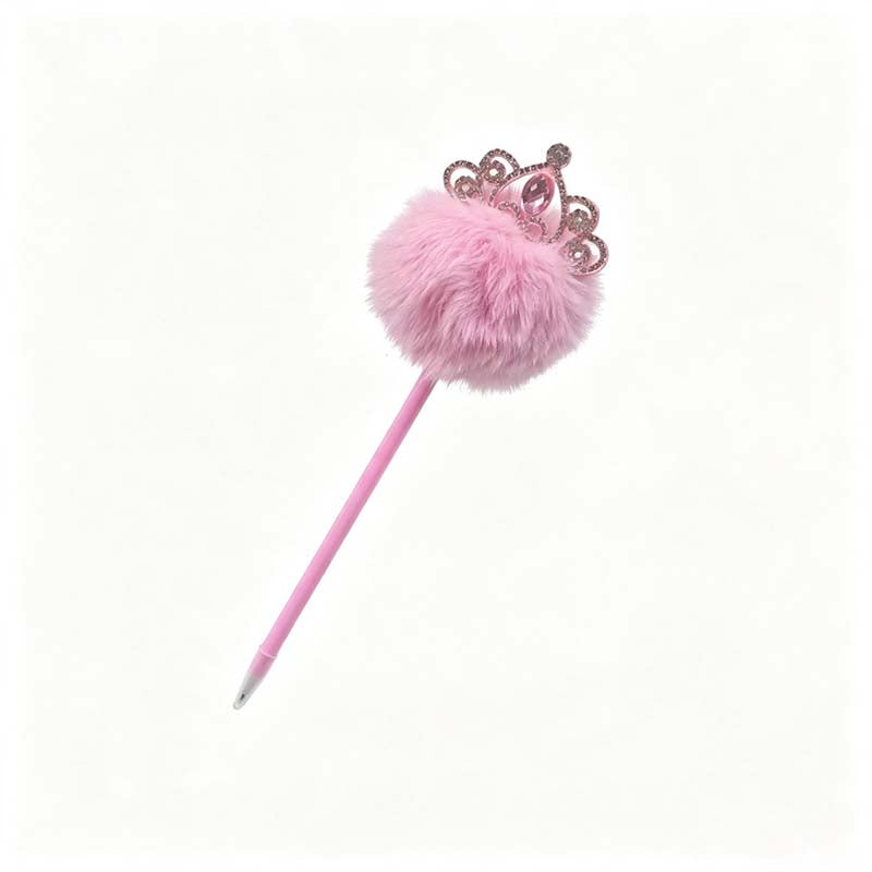 Crown Pom Topper Gel Pen
