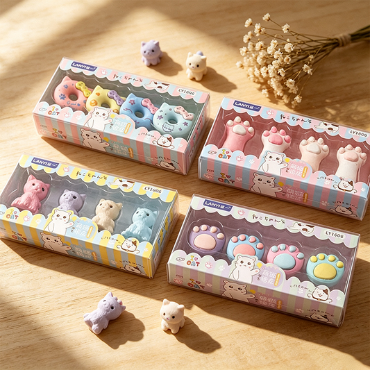 Cat Kawaii Eraser Gift Box