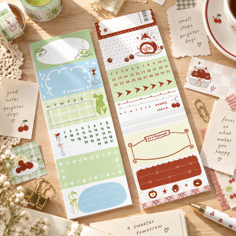Orchard Fruit Writable Memo Sticker Roll