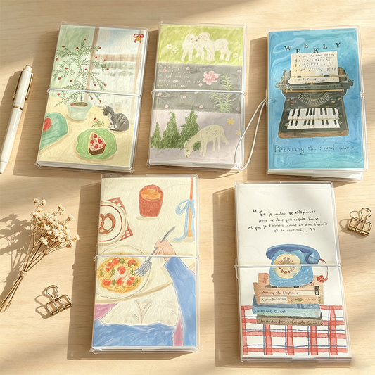 Vintage Watercolor A6 Slim Journal Notebook