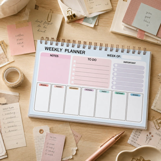 A5 Weekly Planner Notepad