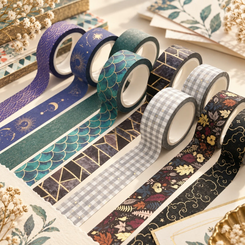 Vintage Gold Foil Washi Tape Roll