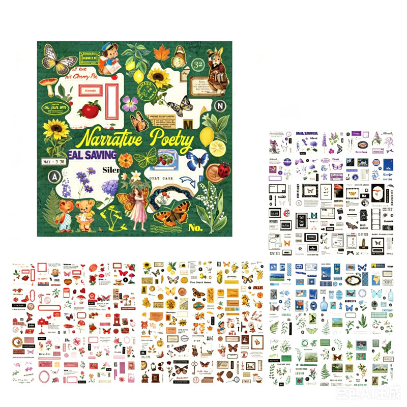 Poems Of Relics Vintage Sticker Box