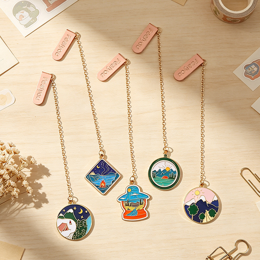 Scenic Pendant Metal Bookmark