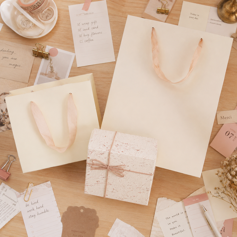 Speckled Bow Gift Box Empty Paper Gift Packaging Box