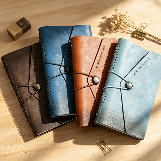 Retro Faux Leather Strap Journal