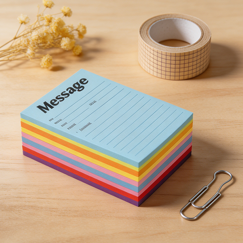 Fluorescent Message Sticky Notes Pad