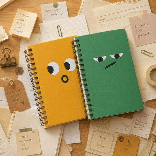 A5 Hard Surface Coil Notebook