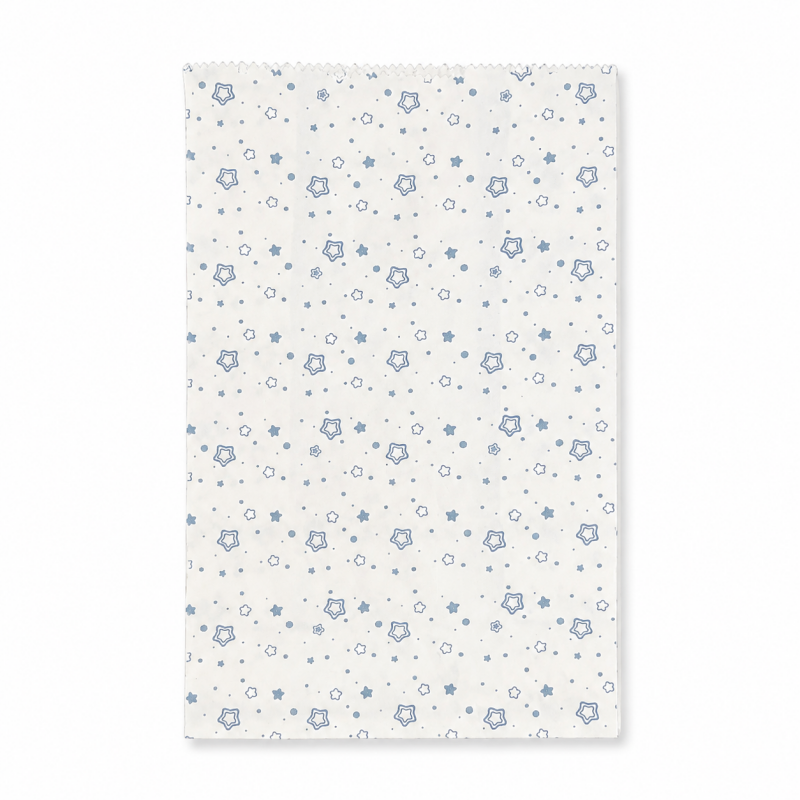 Blue Grid Paper Storage Bags