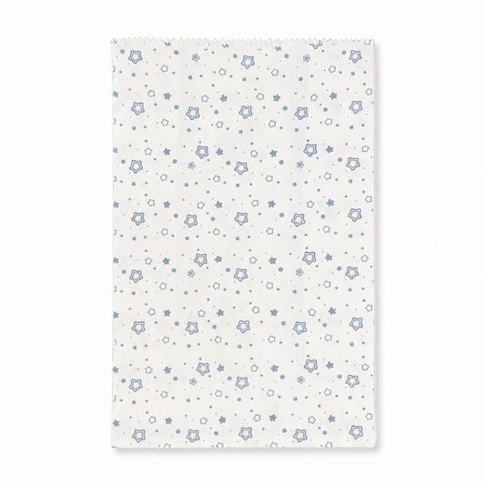 Blue Grid Paper Storage Bags