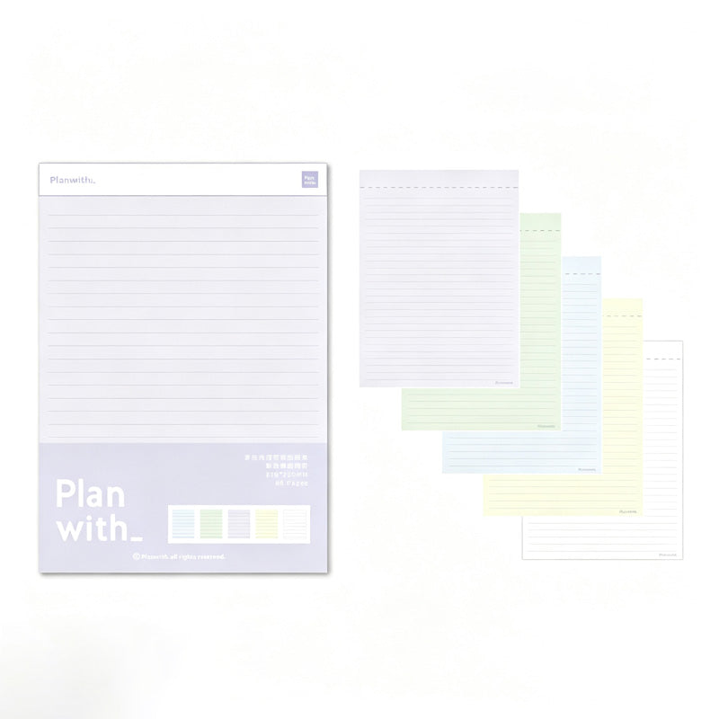 Tear Off Study Planning Notepad