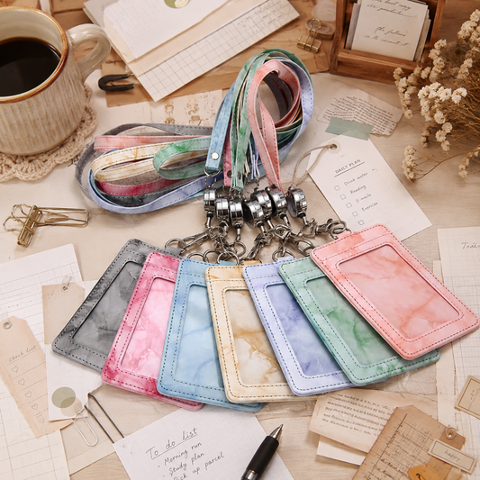 Pastel Retractable Badge Holder
