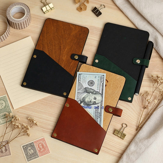 Leather Corner Document Binder Clip